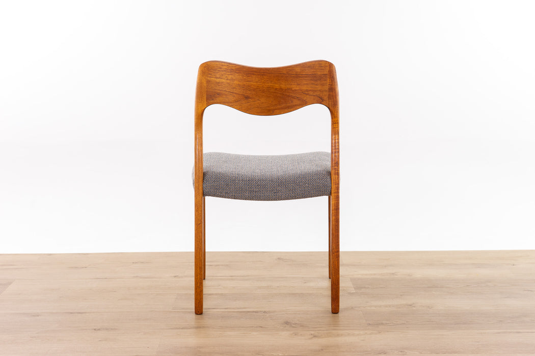 Niels Otto Møller Model 71 Teak Dining Chair - (D1663)