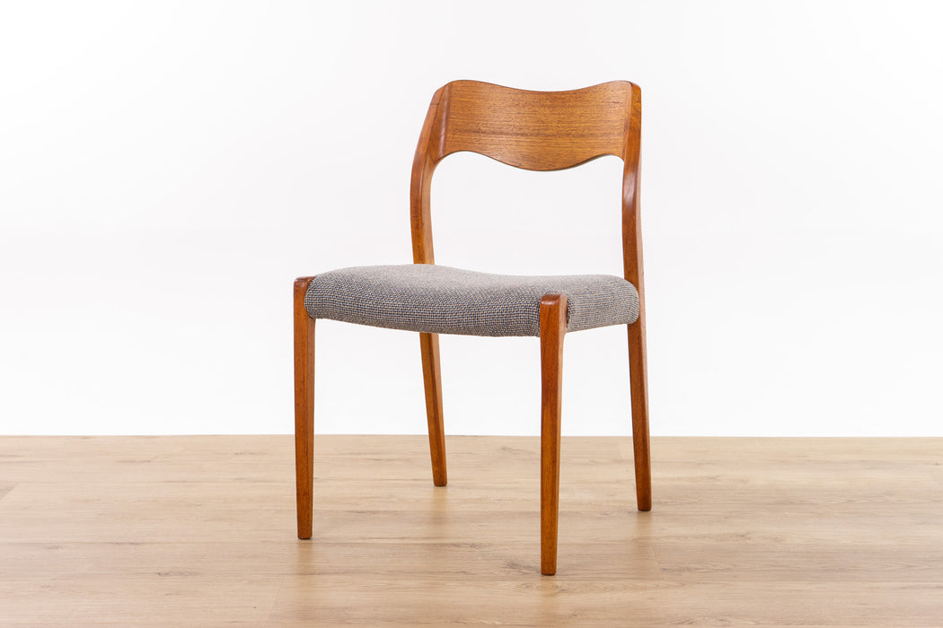 Niels Otto Møller Model 71 Teak Dining Chair  - (D1661)
