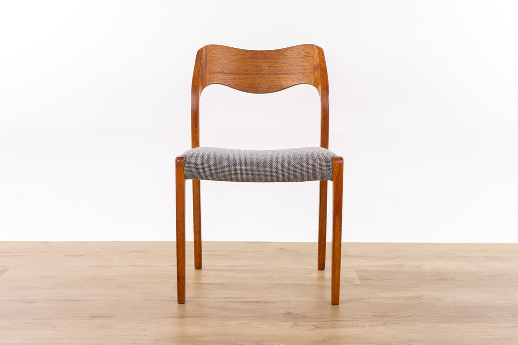 Niels Otto Møller Model 71 Teak Dining Chair  - (D1661)