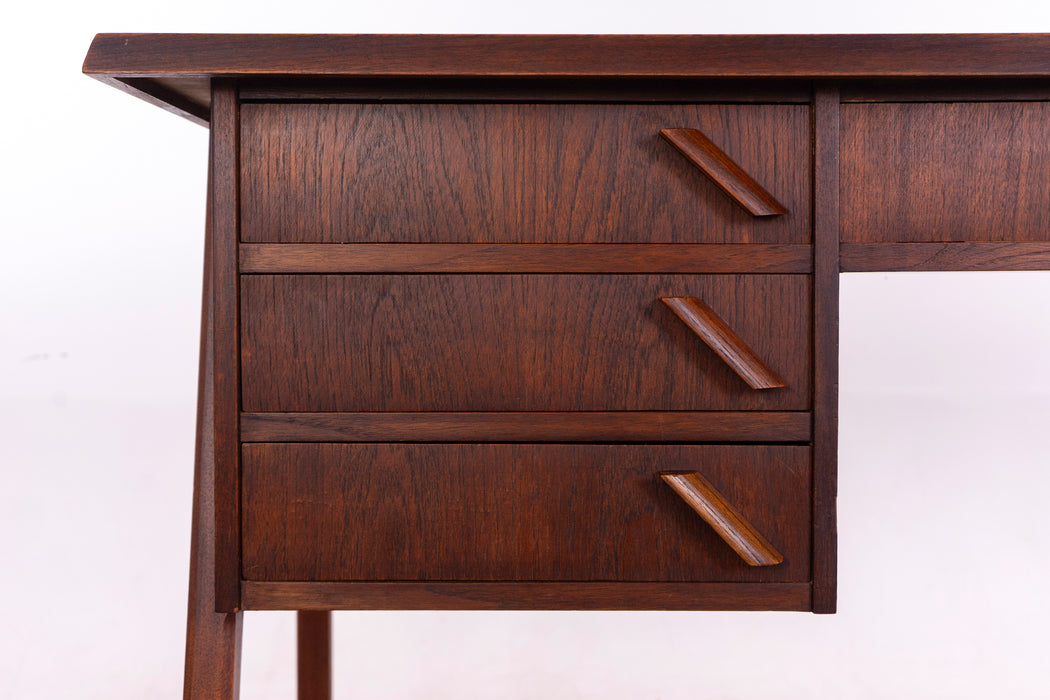Danish Modern Teak Writing Desk - (326-036)