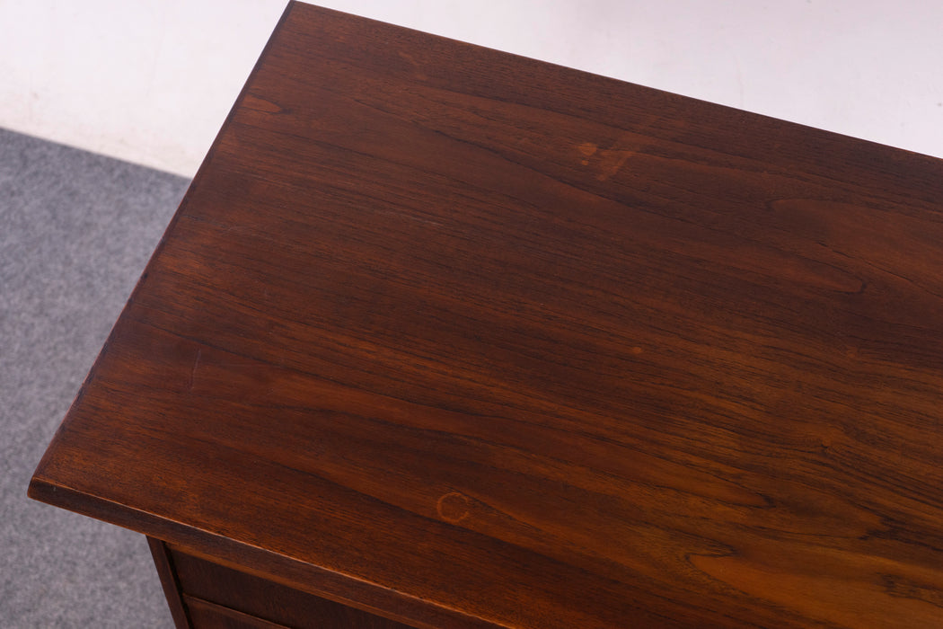 Danish Modern Teak Writing Desk - (326-036)