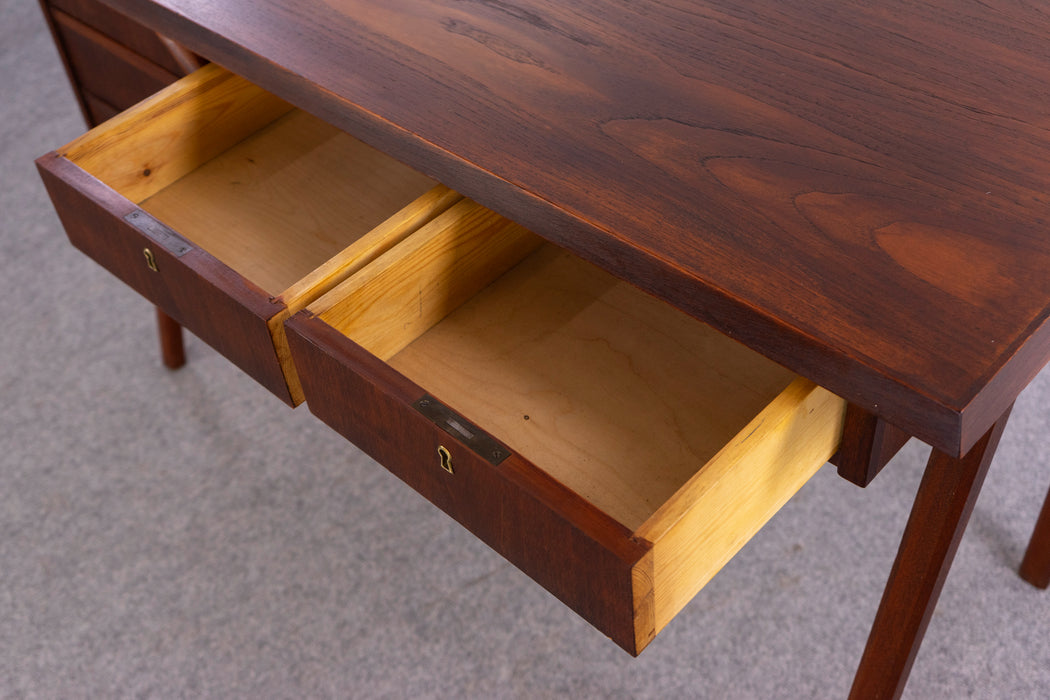 Danish Modern Teak Writing Desk - (326-036)