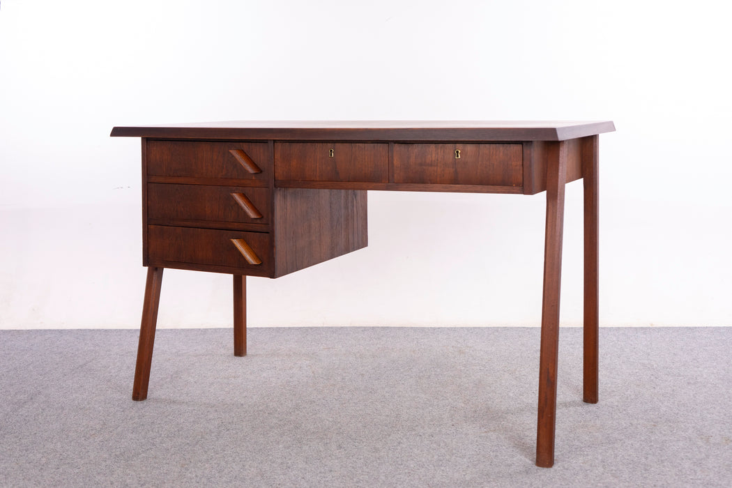 Danish Modern Teak Writing Desk - (326-036)