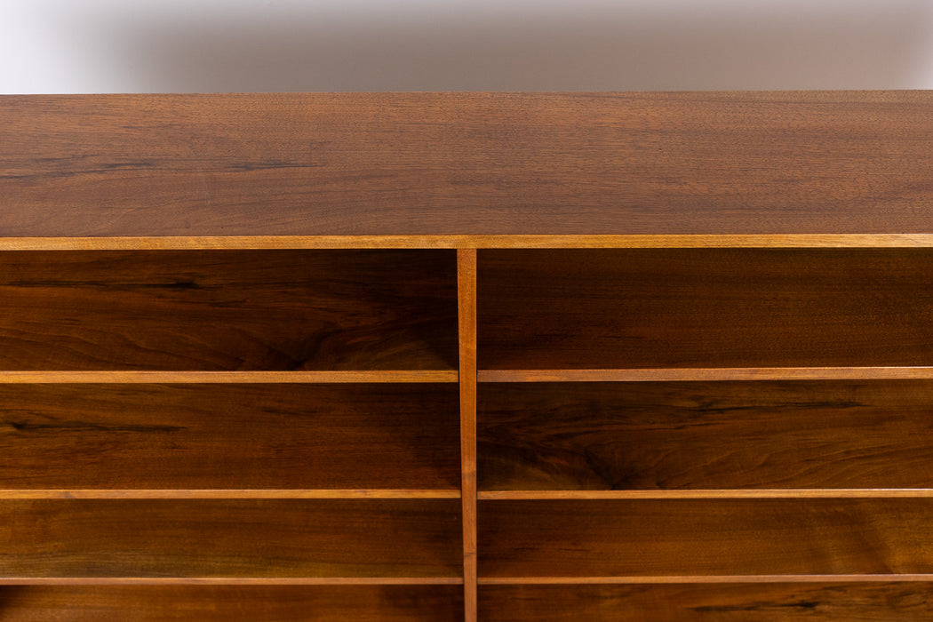 Danish Mid Century Walnut Bookcase - (310-194)