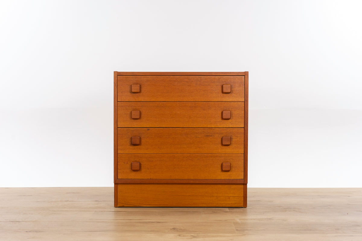 Danish Modern Teak Dresser by Domino Møbler