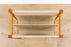 Danish Modern Teak and Canvas Magazine Rack - (D1533)