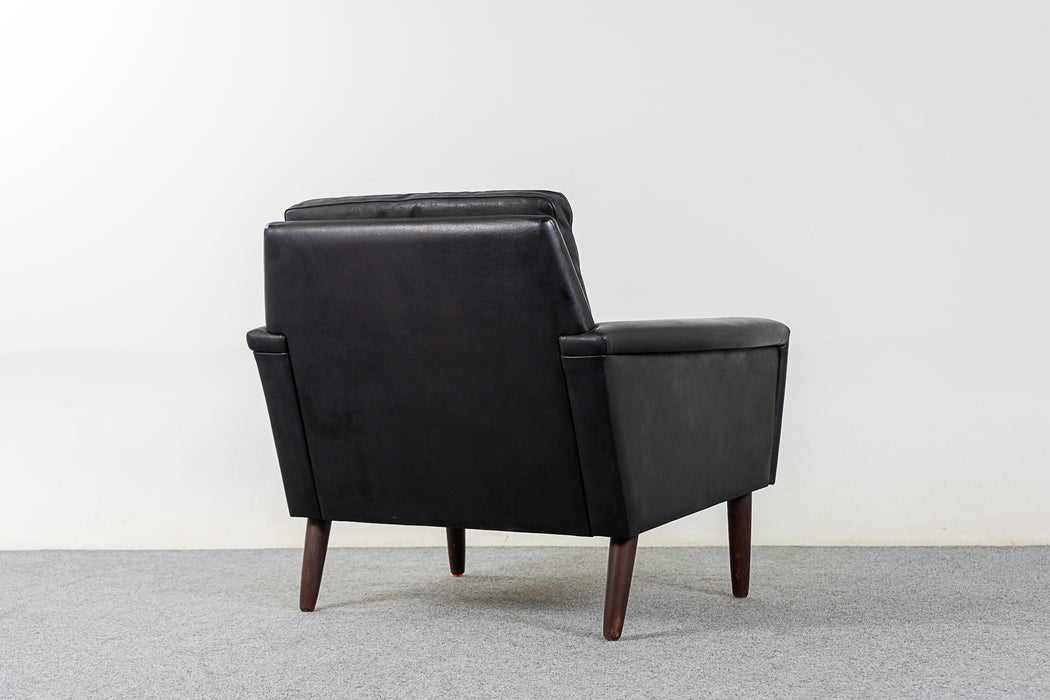 Danish Modern Leather Armchair- (321-257)