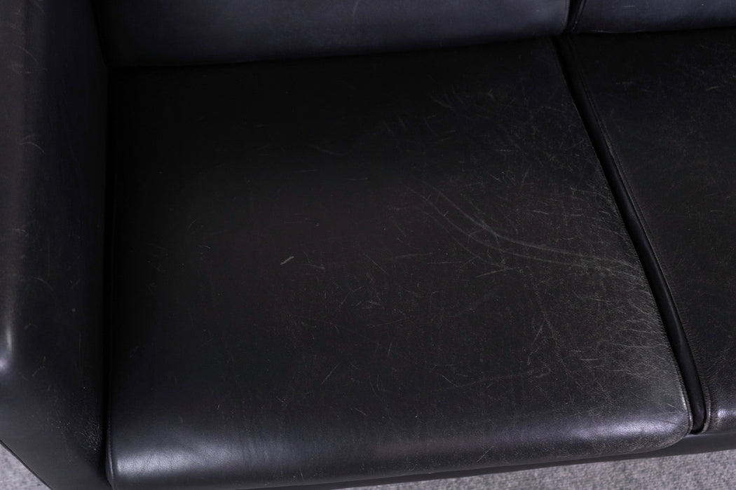 Leather Danish Sofa - (326-260)