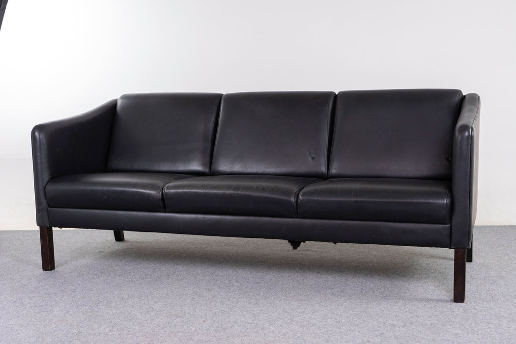 Leather Danish Sofa - (326-260)