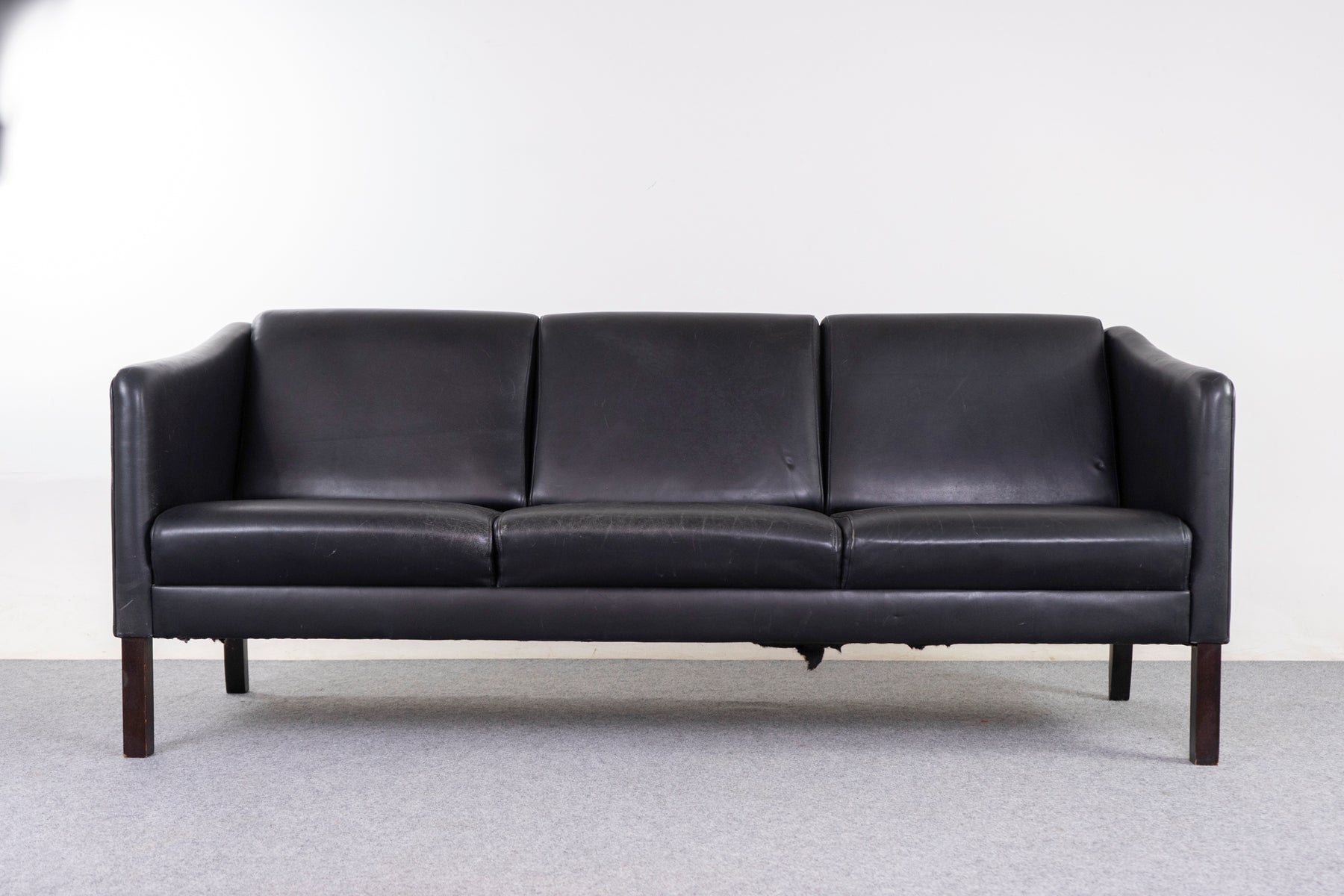 Leather Danish Sofa - (326-260)