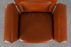 Danish Modern Leather Swivel Chair - (324-136)