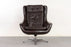 Leather Mid-Century Modern Swivel Chair - (325-007)