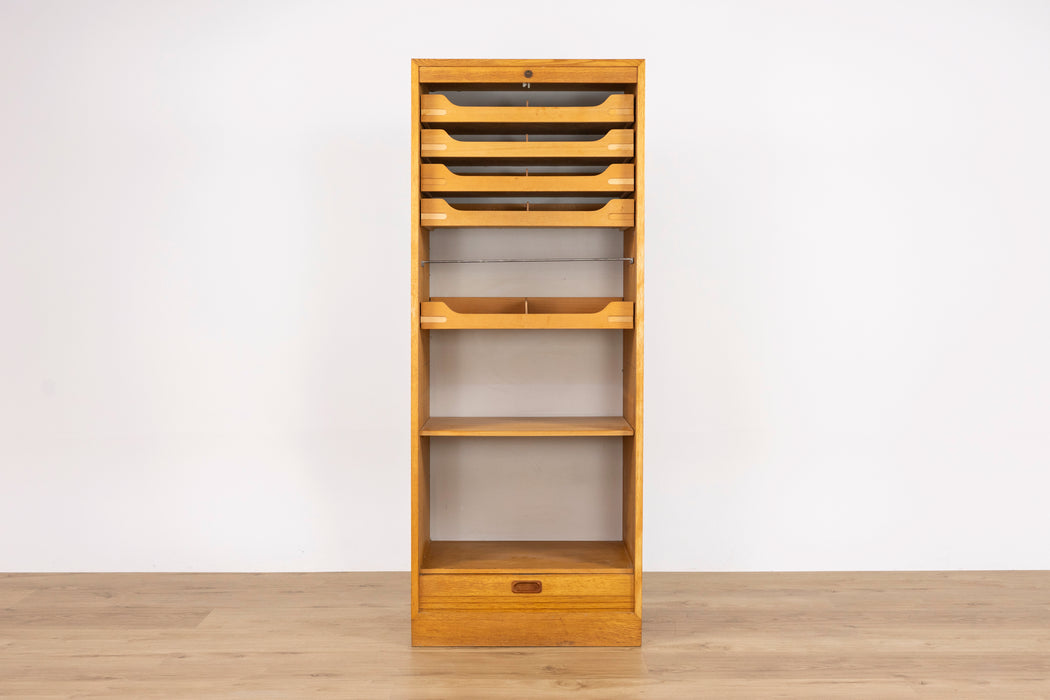 Danish Modern Oak File Cabinet - (325-134)
