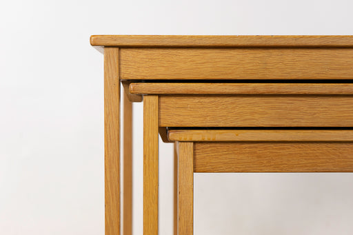 Oak Scandinavian Nesting Tables - (322-207)