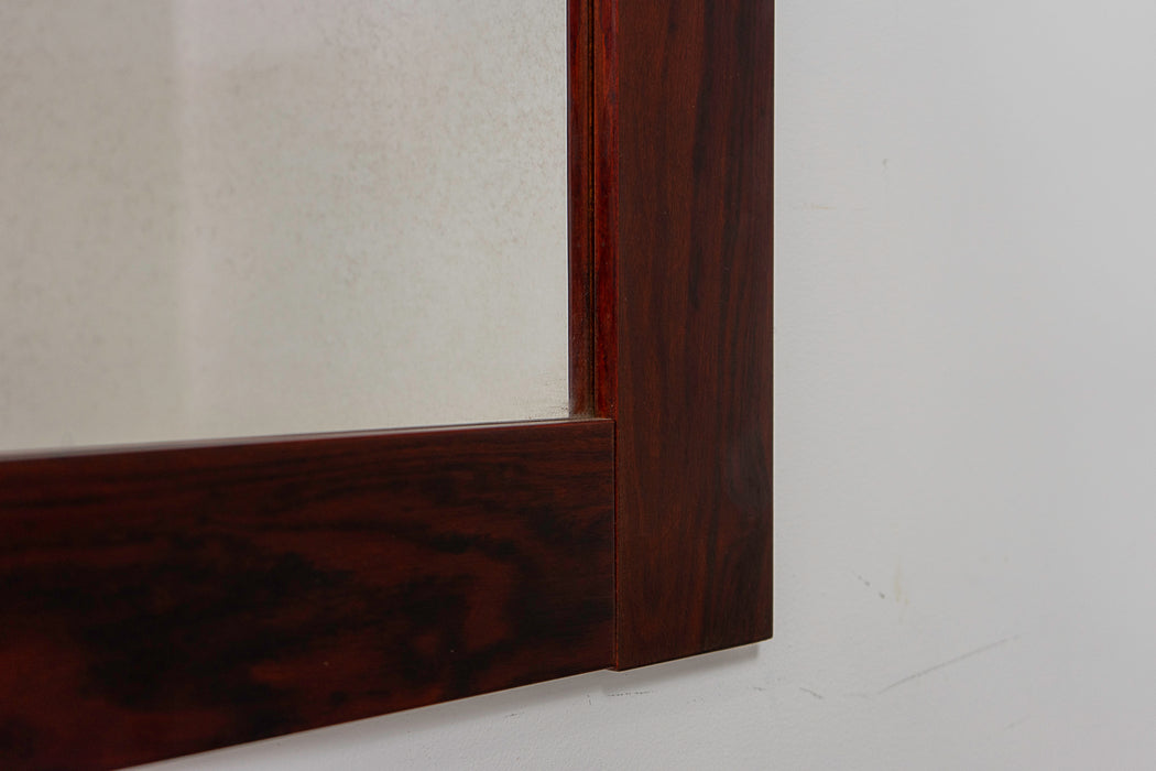 Danish Modern Rosewood Mirror - (321-342.9)