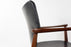 Danish Teak & Vinyl Arm Chair - (322-014)