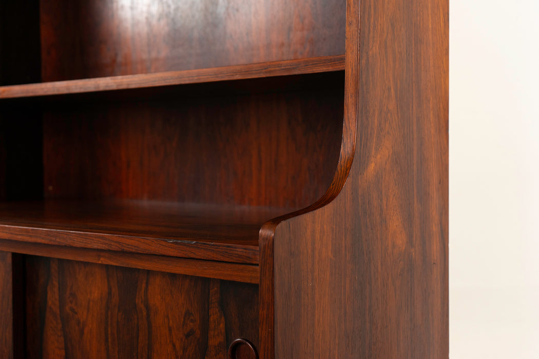 Rosewood Bookcase/Cabinet - (320-012)