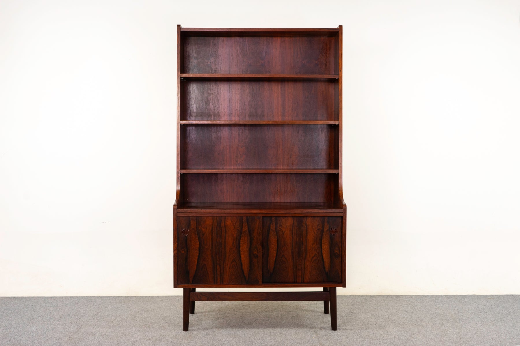 Rosewood Bookcase/Cabinet - (320-012)