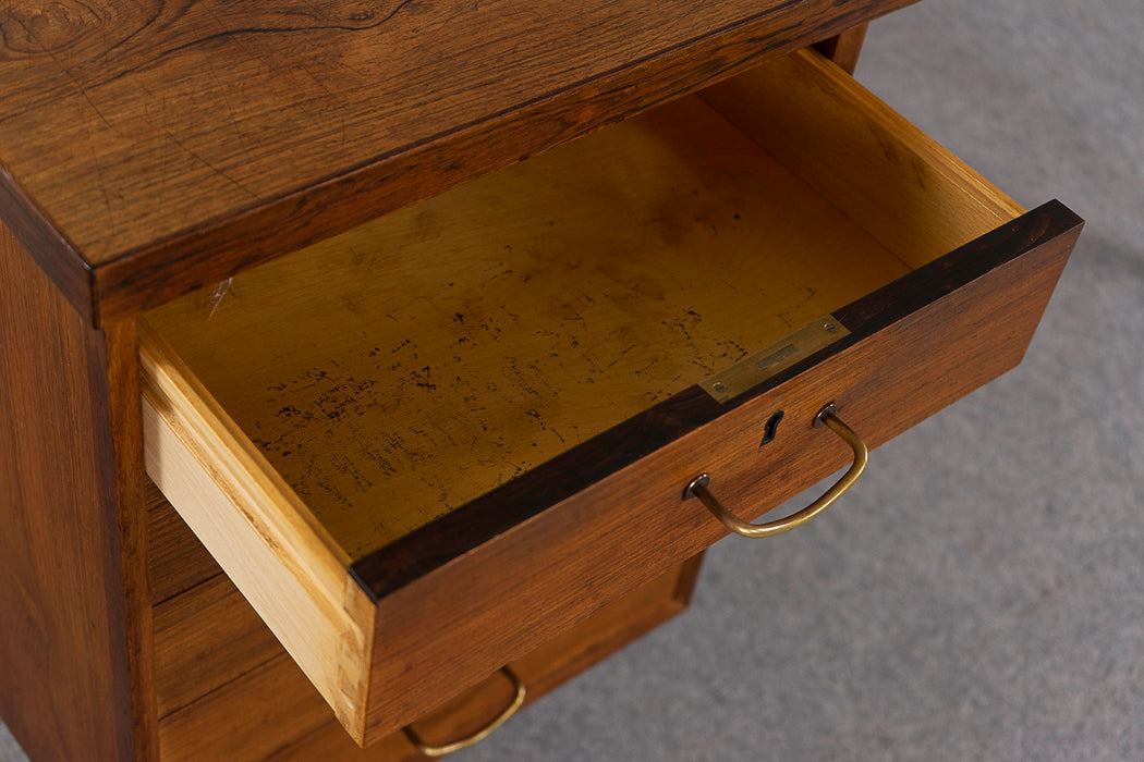 Mid-Century Rosewood Writing Desk - (322-081)