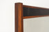 Rosewood & Leather Mirror - (326-161b)