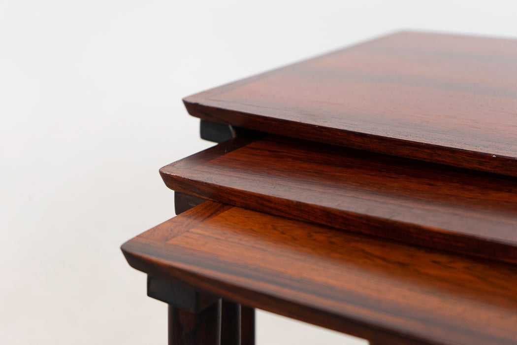 Rosewood Nesting Tables by Mobelintarsia - (322-206)