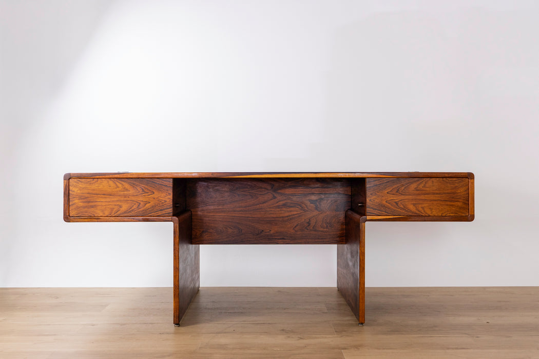Danish Modern Rosewood Office Suite, Desk & Sideboard - (D1563)