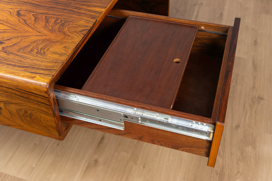 Danish Modern Rosewood Office Suite, Desk & Sideboard - (D1563)
