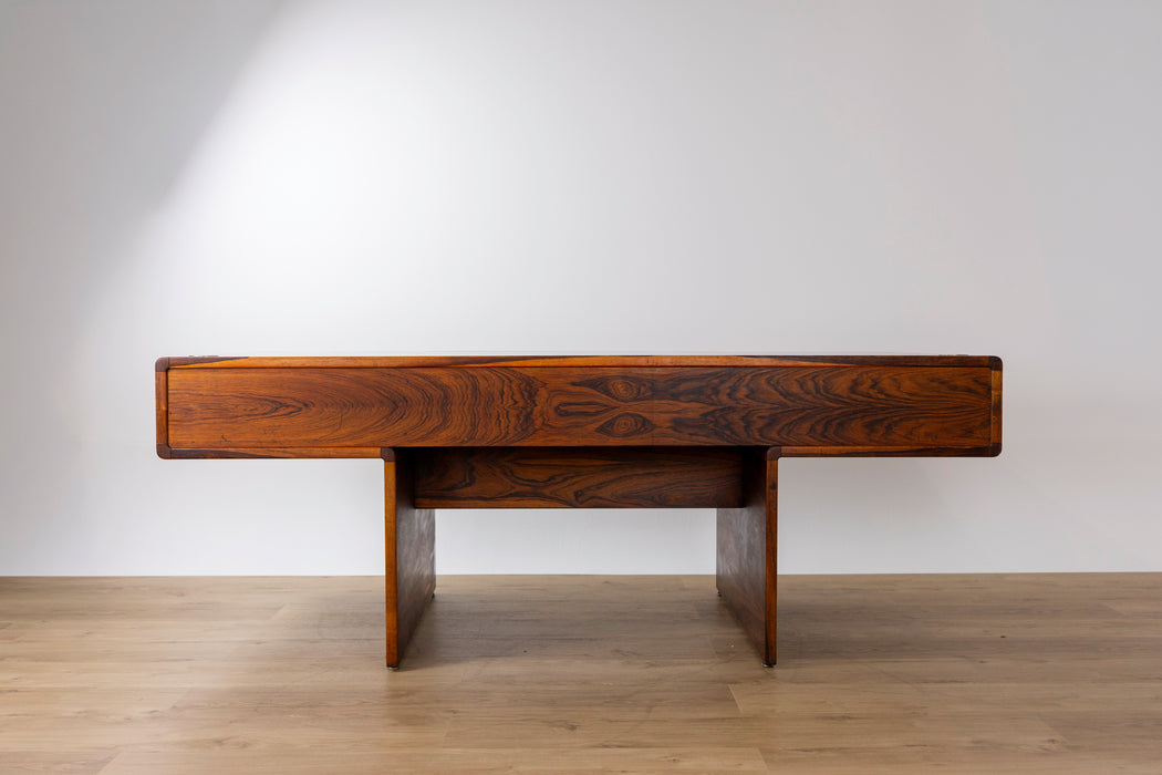 Danish Modern Rosewood Office Suite, Desk & Sideboard - (D1563)