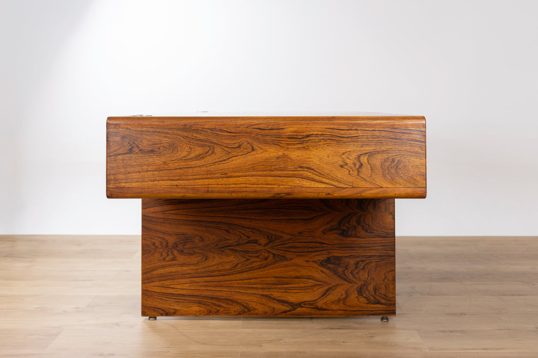 Danish Modern Rosewood Office Suite, Desk & Sideboard - (D1563)