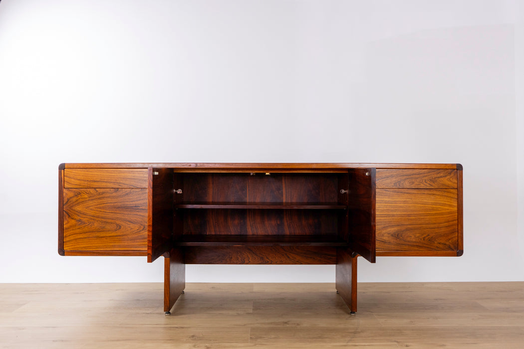Danish Modern Rosewood Office Suite, Desk & Sideboard - (D1563)