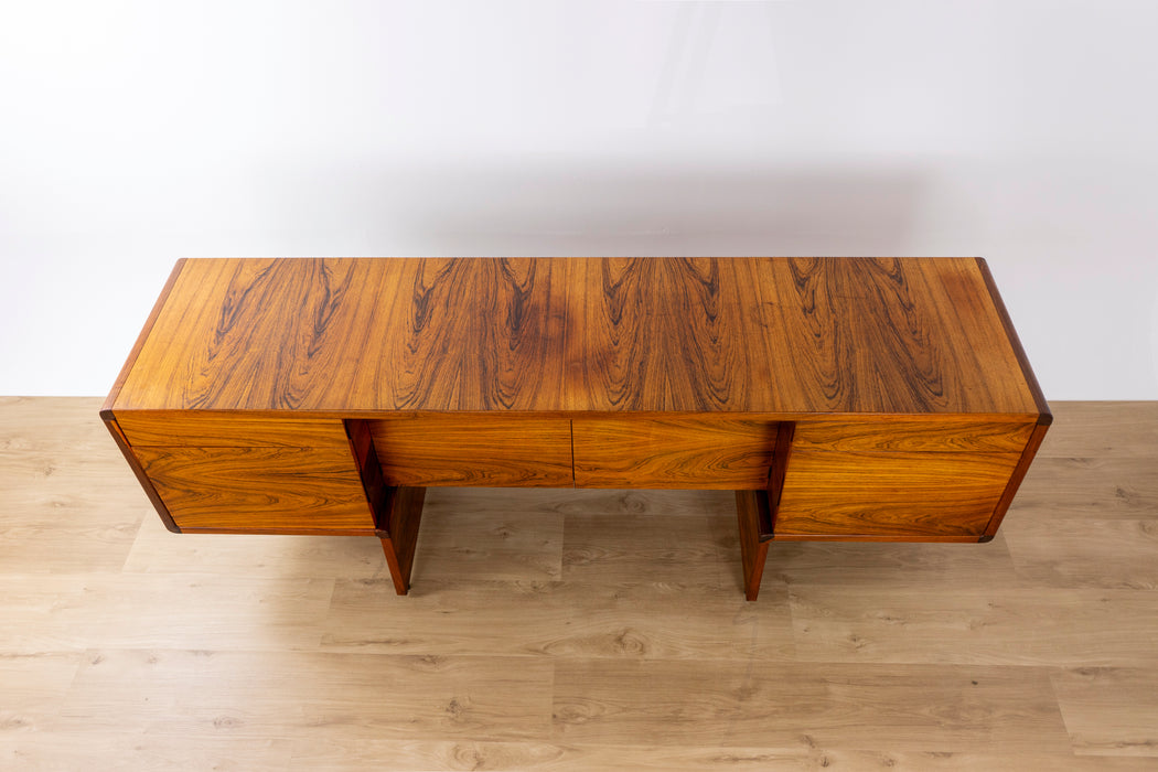 Danish Modern Rosewood Office Suite, Desk & Sideboard - (D1563)