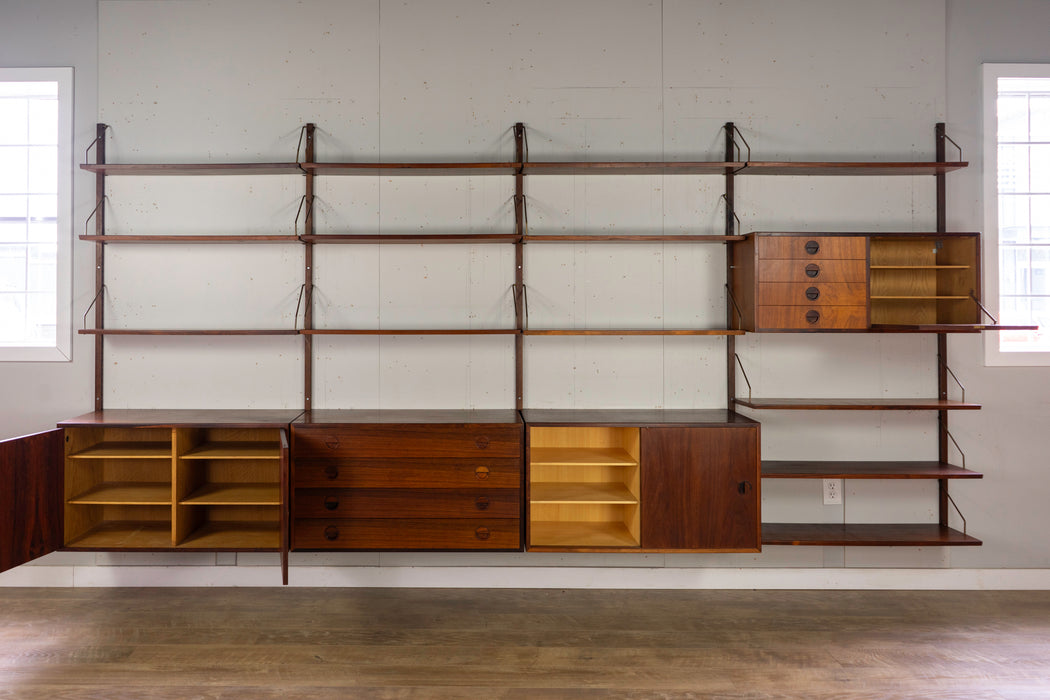 Rosewood Mid-Century Wall System - (325-251)