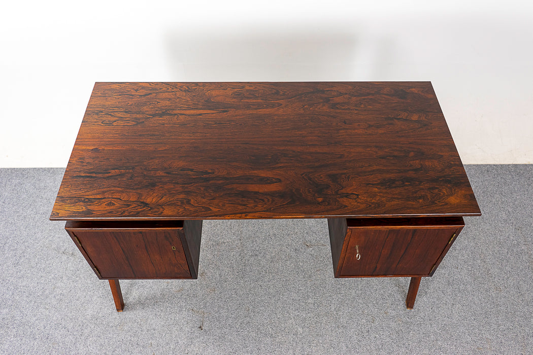 Danish Modern Rosewood Desk - (323-055)
