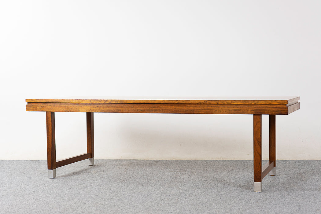 Rosewood & Metal Danish Coffee Table - (322-170.1)
