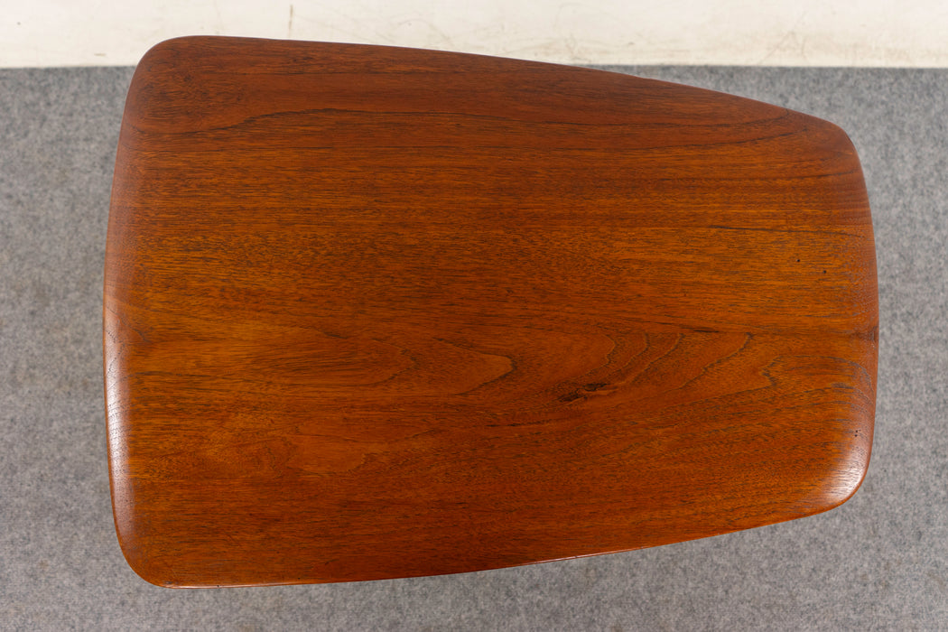 Solid Teak Danish Side Table - (D1290)