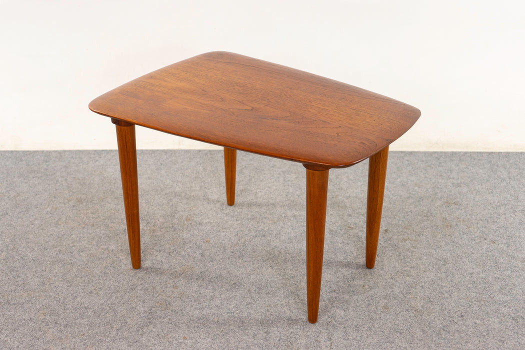 Solid Teak Danish Side Table - (D1290)