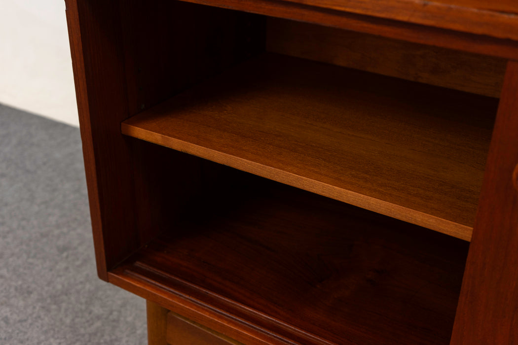 Teak Bookcase/Cabinet - (325-068)