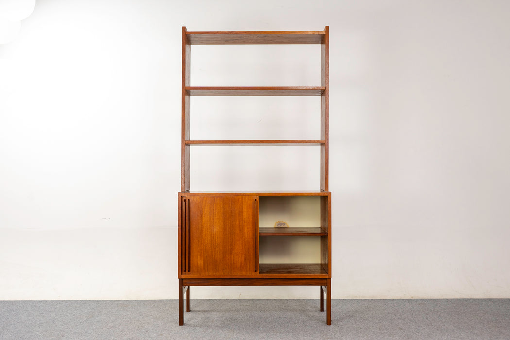 Teak Danish Bookcase Cabinet- (325-060)