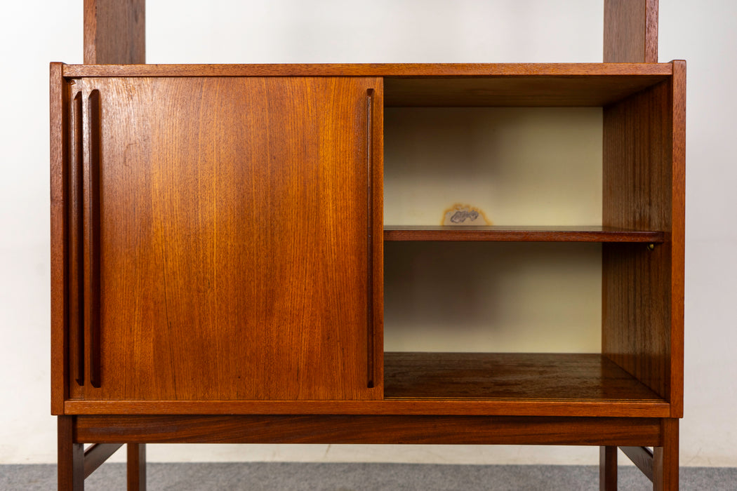 Teak Danish Bookcase Cabinet- (325-060)