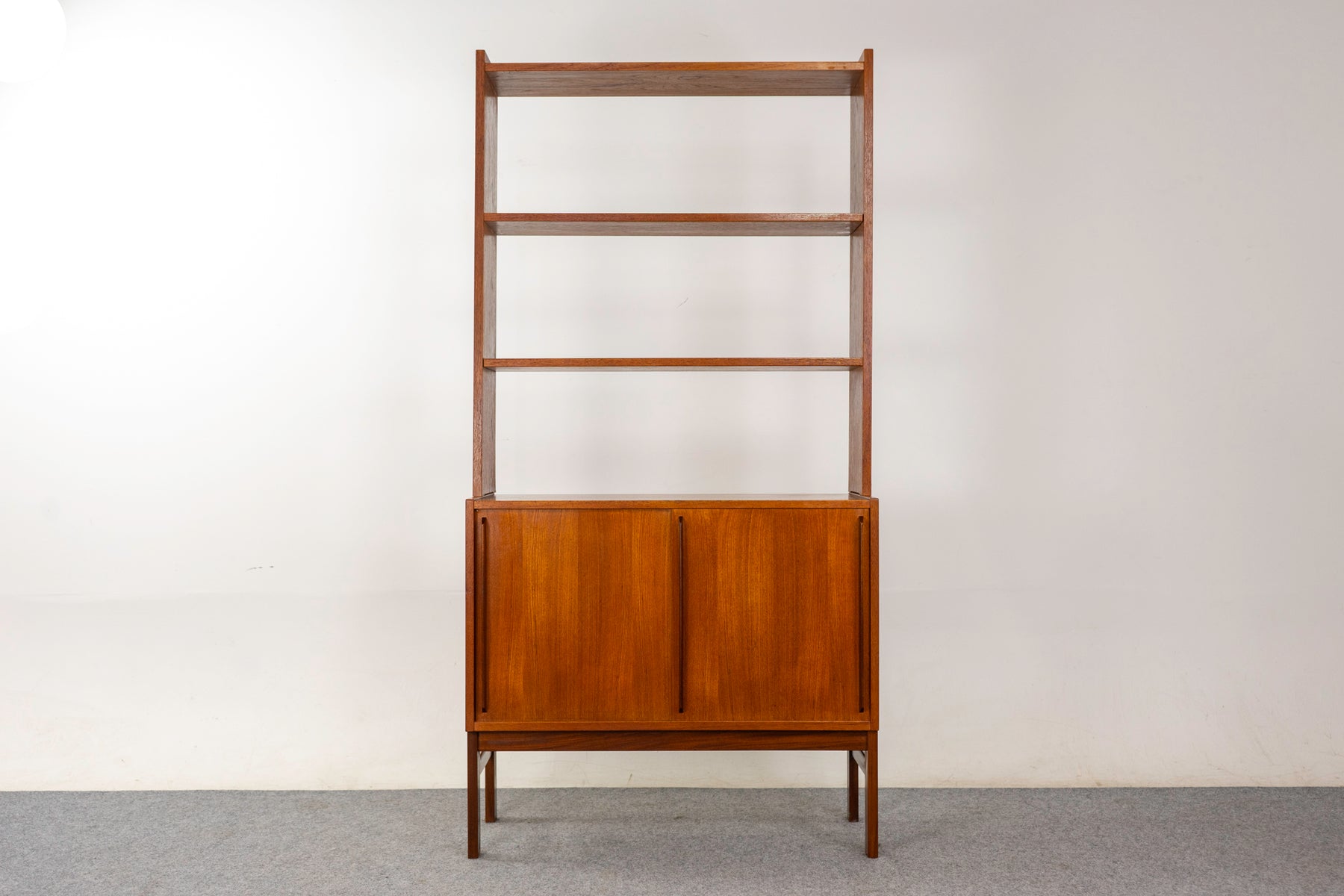 Teak Danish Bookcase Cabinet- (325-060)