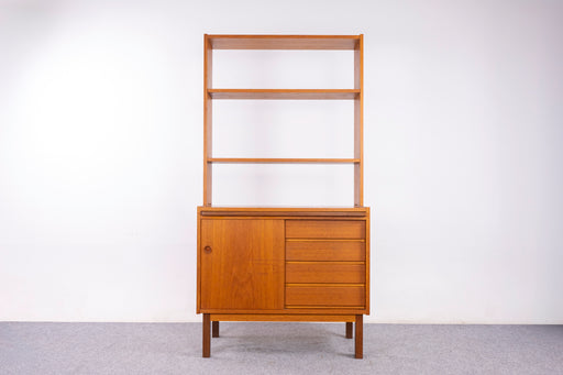 Danish Mid Century Teak Bookcase/Secretary - (327-042)