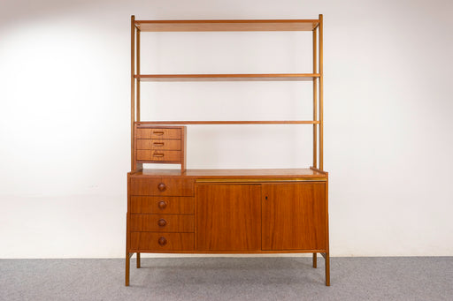 Teak Danish Bookcase/Cabinet - (324-160)