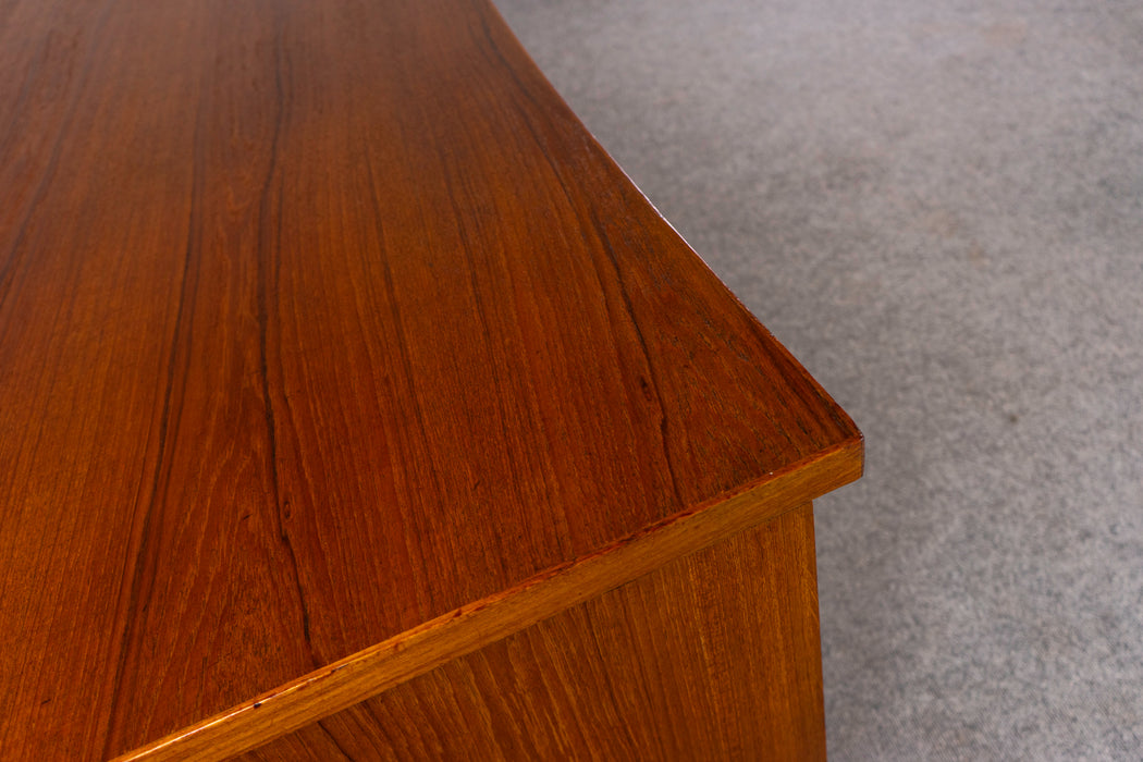 Teak Mid-Century Executive Desk - (D1225)