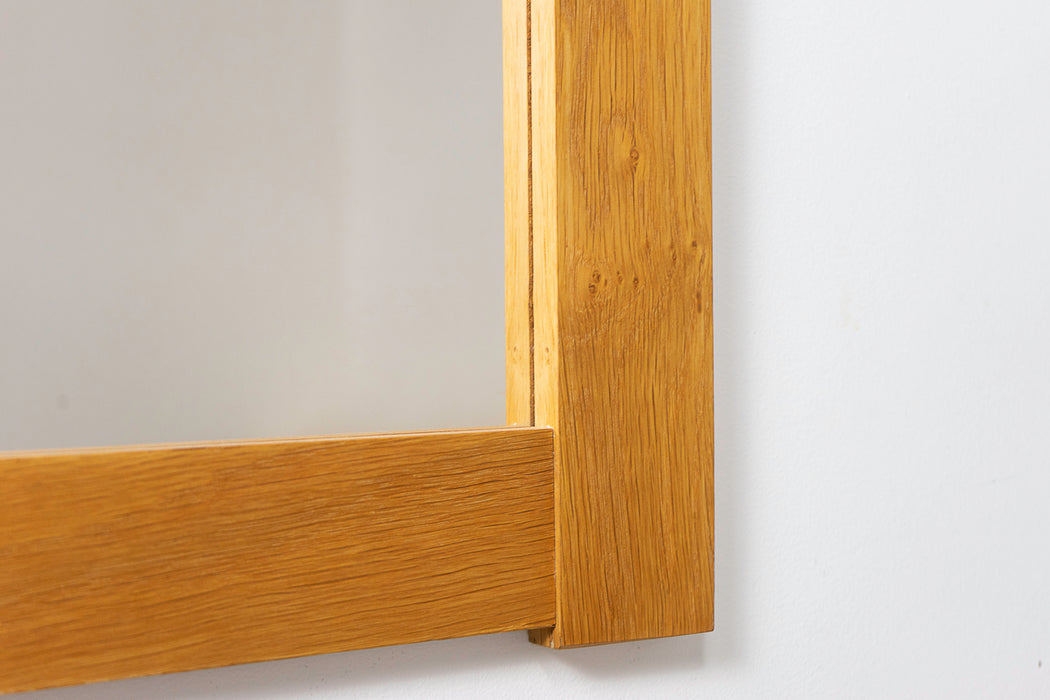 Mid-Century Modern Oak Mirror - (321-342.8)