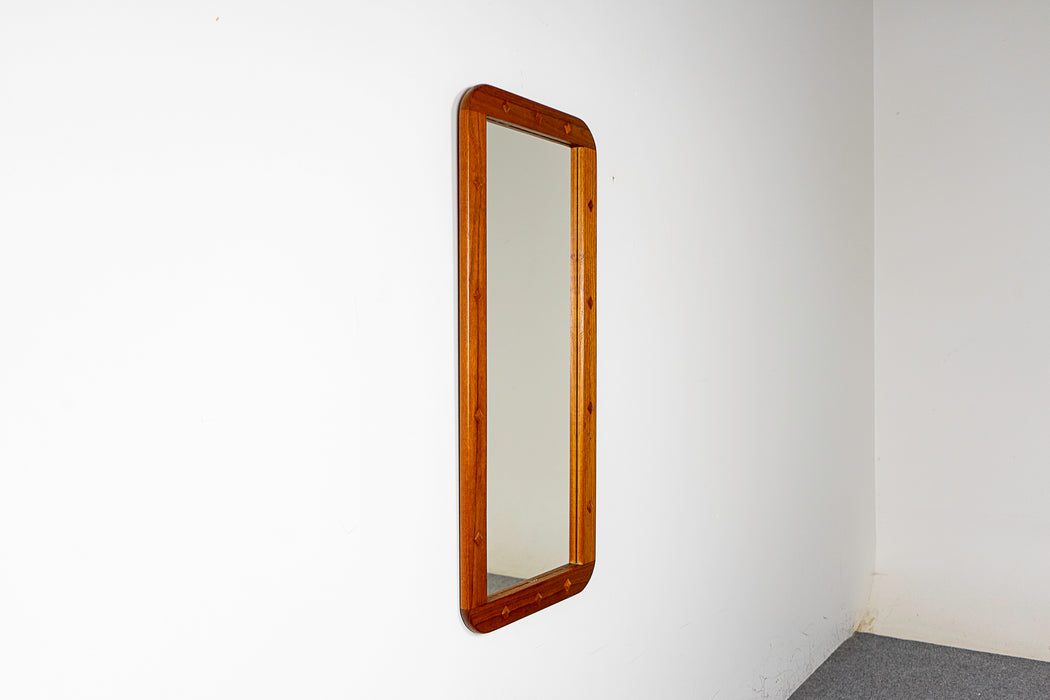 Danish Modern Teak Mirror - (324-142.5)