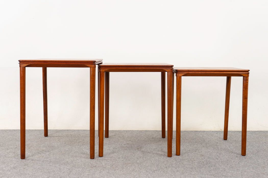 Teak Danish Nesting Tables - (D1142)