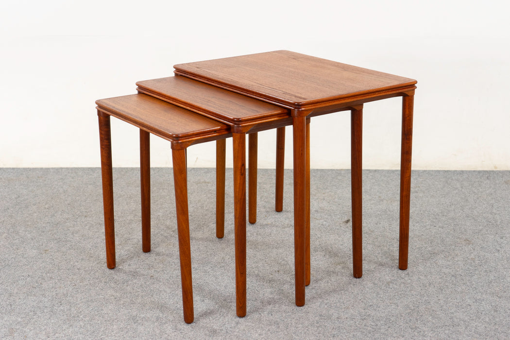 Teak Danish Nesting Tables - (D1142)