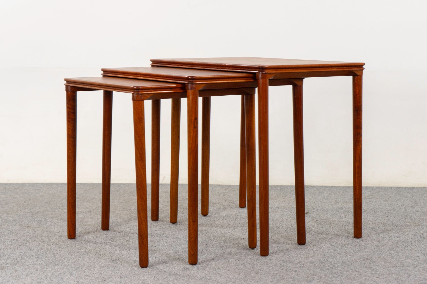 Teak Danish Nesting Tables - (D1142)