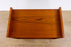 Danish Modern Teak Record Cabinet/Side Table - (D1557)