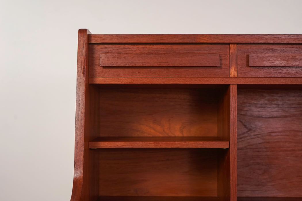 Teak Danish Secretary Desk - (322-118)